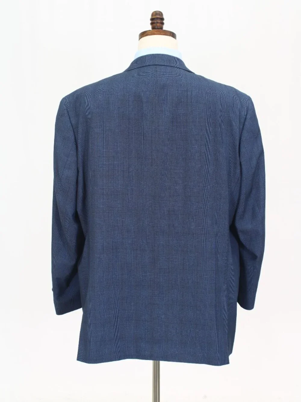 Bocaccio 54L 46x26 Blue Full Suit 2-Button Check R923